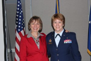 Susan Hasmiller and Major General Dorothy A. Hogg