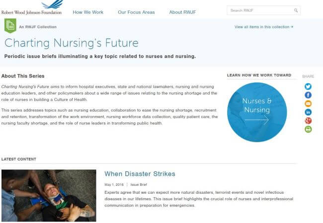Charting Nursing’s Future: A Valuable Resource