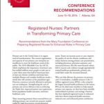 cover page for Preparing Registered Nurses for Enhanced Roles in Primary Care