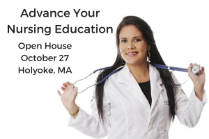 Advance Your Nursing Education, Open House, Oct 27, Holyoke MA - photo of nurse
