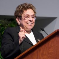 Donna Shalala speaking at the 2013 IOM Rosenthal Lecture