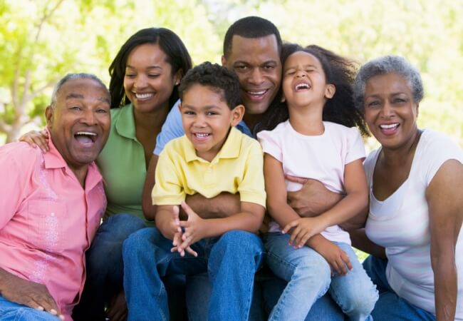 Multi-generational family image to depict Report Highlights Communities Working Toward Well-Being for All