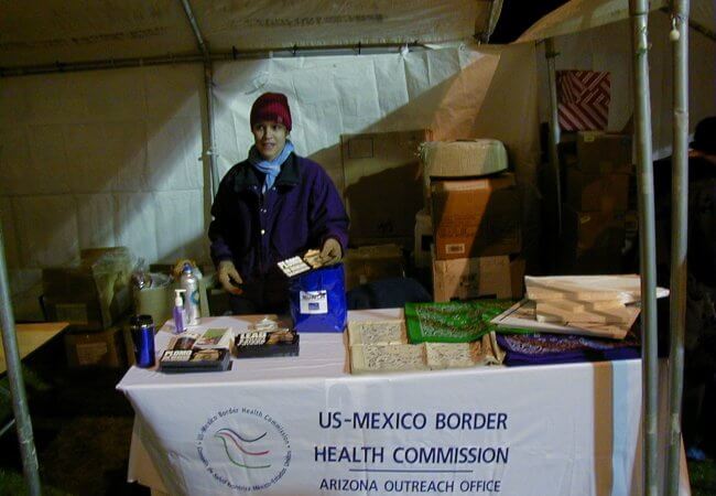 Laura Reichhardt, MS, APRN, NP-C at the U.S. Mexico border